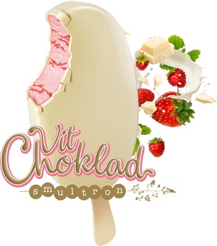 Stycksak Vit Choklad Smultron